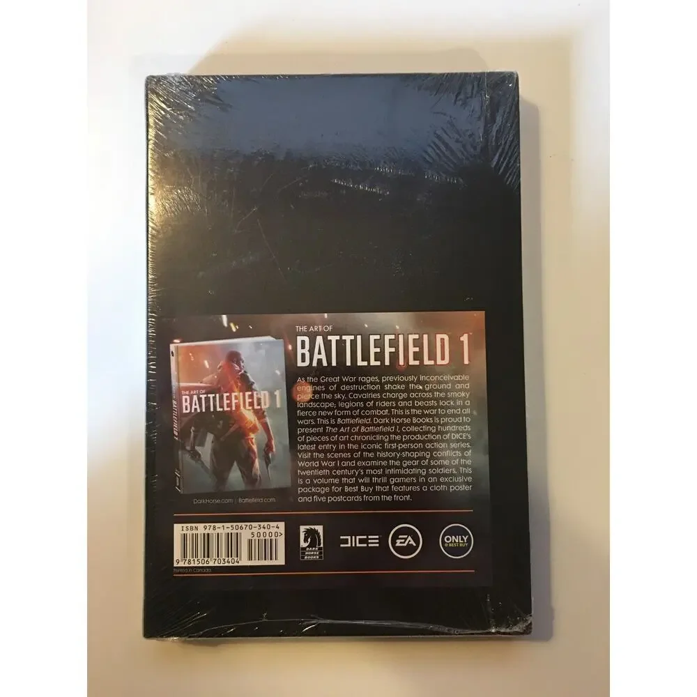 The Art of Battlefield 1 Art Book/Poster/Post Card Collector's Set - New Sealed